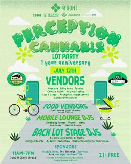 Perception Cannabis / Green Machine Back Lot Party