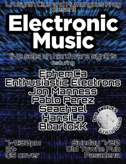 La Synth Club Presents Electronic Music