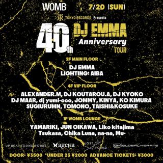 Tokyo Records Presents Dj Emma 40Th Anniversary