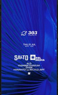 Salto Festival Launch Party With Rbl Barcelona - July 31St @ 303 Audiophile Bar