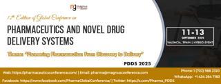 12Th Edition Of Global Conference On Pharmaceutics And Novel Drug Delivery Systems