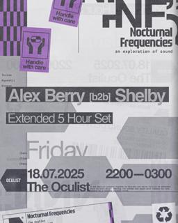 Nocturnal Frequencies Presents: Alex Berry B2B Shelby
