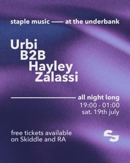 Staple Music - Urbi B2B Hayley Zalassi
