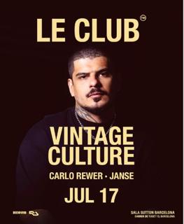 Vintage Culture At Le Club Bcn