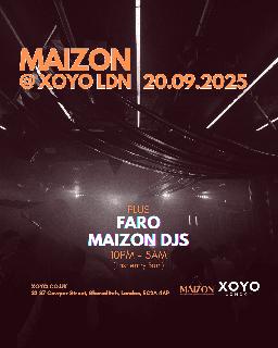 Maizon Presents - Line-Up Coming Soon (3 International Headliners)