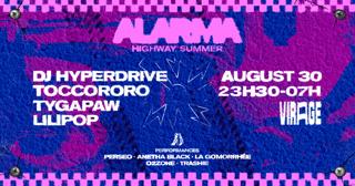 Alarma: Dj Hyperdrive, Toccororo, Tygapaw, Lilipop
