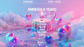 Amnexia 9Th Birthday: Eczodia, Linds, Dnns, Nikolina