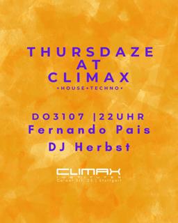 Thursdaze W/Fernando Pais & Dj Herbst