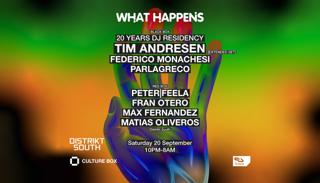What Happens: Tim Andresen / Federico Monachesi / Parlagreco / Distrikt South: Peter|Feela
