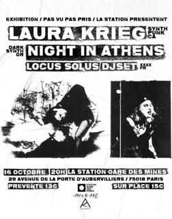 Laura Krieg + Night In Athens + Dj Locus Solus Dj