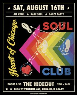 8/16 Heart Of Chicago Soul Club: All Vinyl, Rare Soul Dance Party