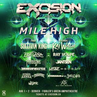 Excision At Fiddlers Green Ampitheater: Friday, August 1, 2025