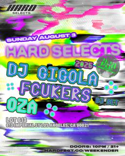 Sunday Hard Selects Afters (Dj Gigola, Fcukers (Dj Set), Oza)