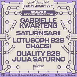 Déjà Vu X Record Behavior: Gabrielle Kwarteng
