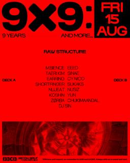 [9X9: 9 Years And More] 9 Years Anniversary - Day 5 - Raw Structure