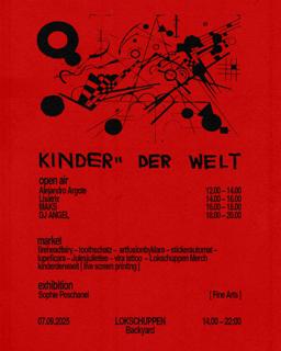 Free Day-Time Open Air + Market & Exhibition — Hosted By Kinder Der Welt
