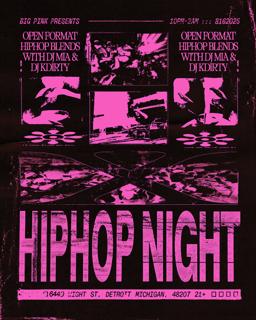 Hip Hop Night: Dj Kdirty & Dj Mia (Open Format Hiphop Bangers)