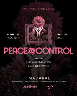 Peace Control[ Afro House] At Madarae