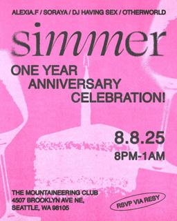 Simmer: One Year Anniversary Celebration