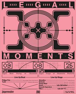 Legal X Moments Festival: Boat Party & Stage W./ Tunik, Smooth Operators (Lamalice & Massaï)