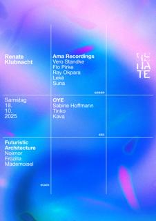 Renate Klubnacht W Ray Okpara, Sabine Hoffmann, Tinko, Kava, Noirnor, Mademoisel, Lekë, Suna
