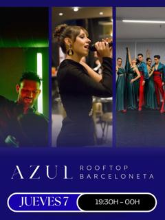Música En Directo En Azul Rooftop Barceloneta