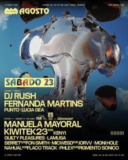 Dj Rush + Fernanda Martins & Raw Planet X Burnin' X Primal Motion: Manuela Mayoral + Kiwitek23