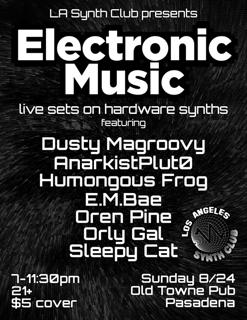 La Synth Club Presents Electronic Music