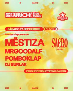 #7 Brunch Electronik Madrid: Sacro By Mëstiza