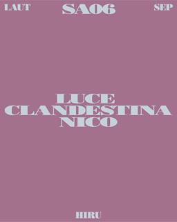 Hiru: Luce Clandestina + Nico