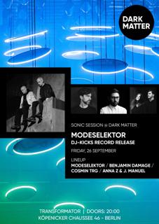 Modeselektor Dj-Kicks Record Release At Dark Matter – Sonic Sessions