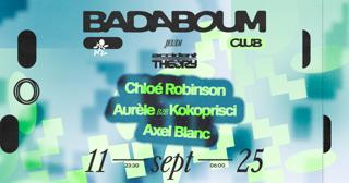Club — Accident Theory: Chloé Robinson, Aurèle & Kokoprisci, Axel Blanc