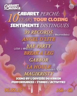 Cabaret Perché: 10Y Tour Closing - Sentiments Distingués