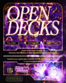 Open Decks W/Lilac Unknown & Dj Club