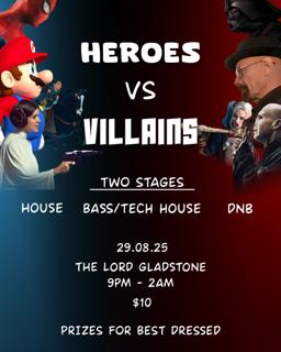 Heroes Vs Villains - Multi Genre Night
