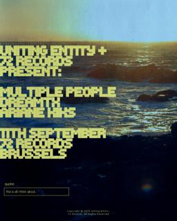 Uniting Entity + 72 Records Present: Multiple People, Dreamtx, & Ariane Kiks