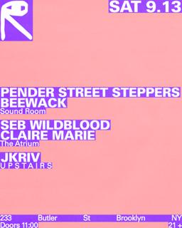 Pender Street Steppers + Beewack / Seb Wildblood + Claire Marie / Jkriv