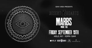 Desert Hearts Black W. Marbs By Gray Area