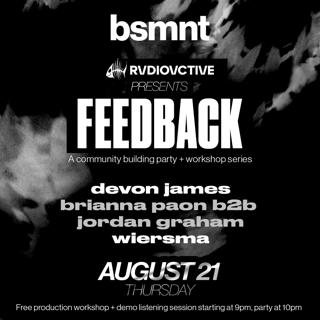 Feedback - A Community Building Party + Workship Series