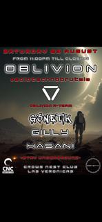 Oblivion #Solotechnobrutale @Crowsnestclub