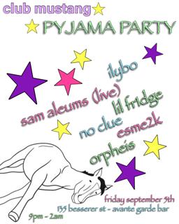Club Mustang: Pj Party