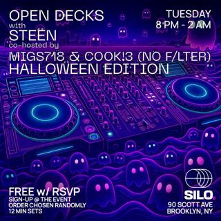 Open Decks With Steen, Migs718 And Cook!3 - Halloween Edition