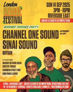 London Reggae Festival W/Channel One & More