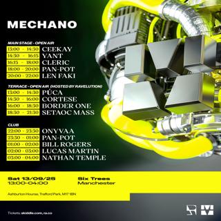 Mechano [Day  Night] With Len Faki, Pan-Pot, Setaoc Mass, Onyvaa Plus More