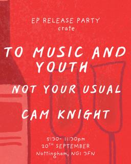 To Music And Youth Ep Release Party: To Music And Youth, Not Your Usual, Cam Knight
