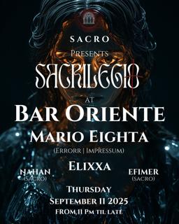 Sacrilegio: Mario Eighta, Elixxa, Nahan, Efimer