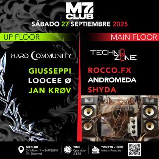Hard Community [Giusseppi, Loocee Ø & Jan Krøv]    Techno Zone [Rocco. Fx, Andromeda & Shyda]