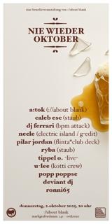 Nie Wieder Oktober (Benefitparty)