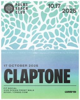 Fngrs Crssd Presents Palms Beach Club With Claptone