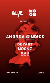 Glue Records & Moon Society Present Andrea Giudice, Deyart, Moonz, Kas